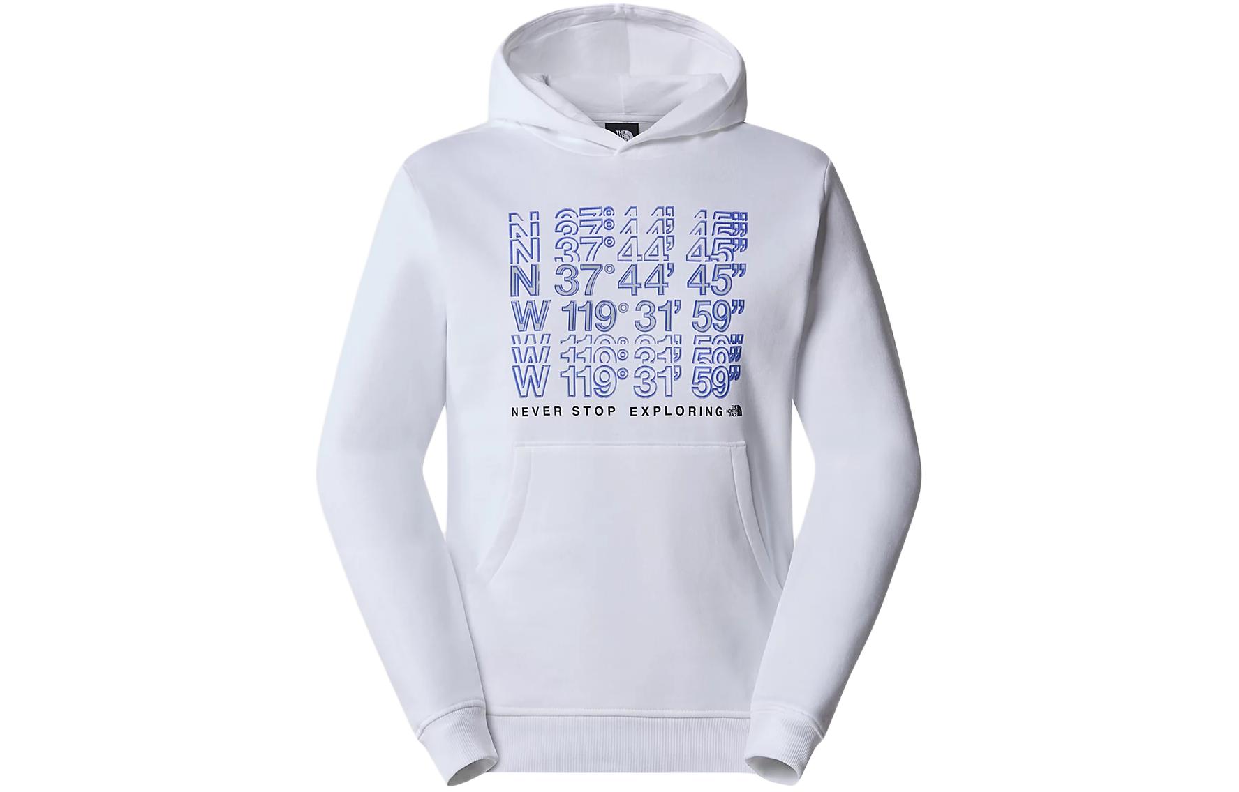 TNF Coordinates Hoodie White Pullover for Men NF0A87EA-FN4