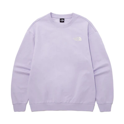 TNF Cotton Essential Purple Sweatshirt Unisex with Embroidered Logo NM5MP40E