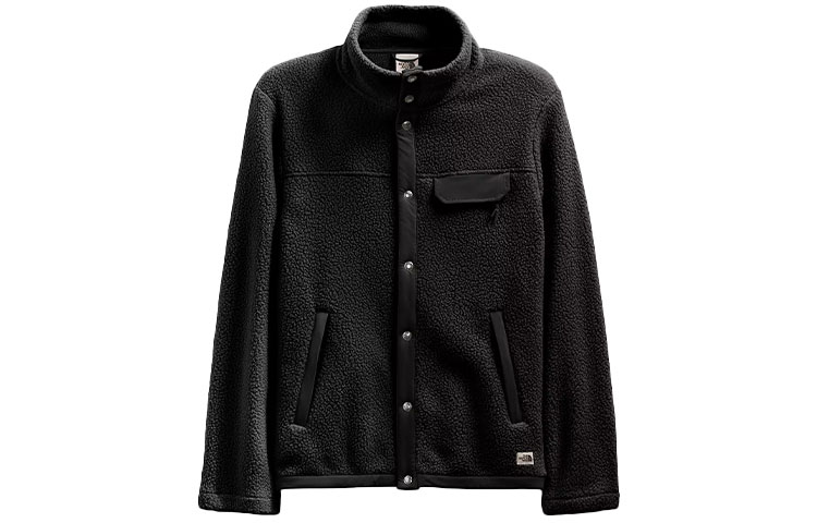 TNF Cragmont Fleece Jacket Black Warm Sherpa Stand Collar NF0A5A7A-KX7