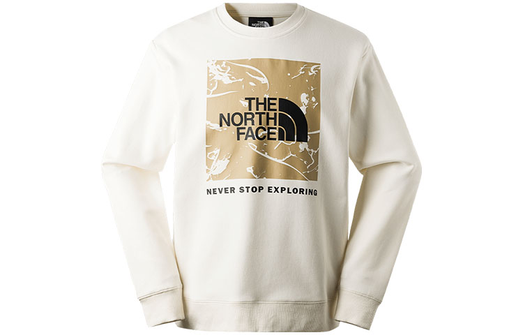 TNF Crewneck Breathable Knit Long-Sleeve Sweatshirt Beige NF0A86Q0-N3N