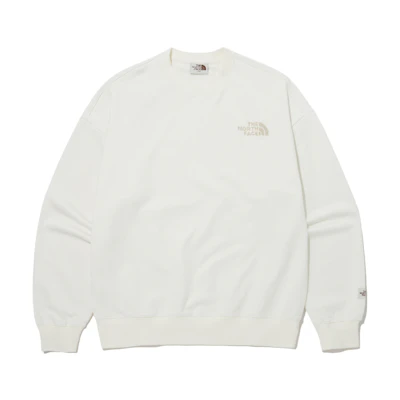TNF Crewneck Logo Print Long Sleeve Sweatshirt NM5MP50M