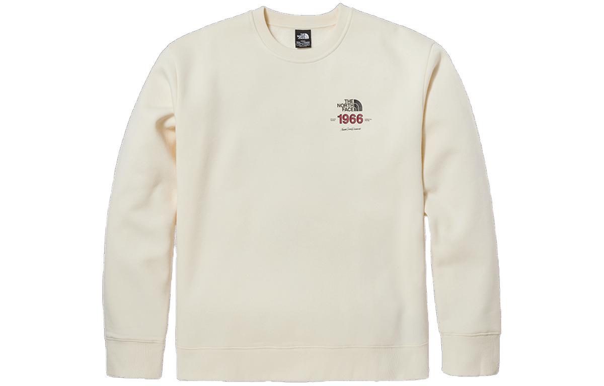 TNF Crewneck Logo Print Sweatshirt Unisex Off-White NF0A83OZ-N3N