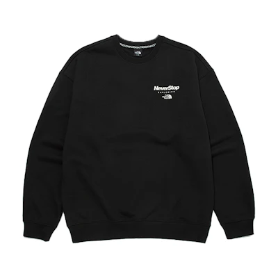 TNF Crewneck Logo Sweatshirt Black NM5MM51A
