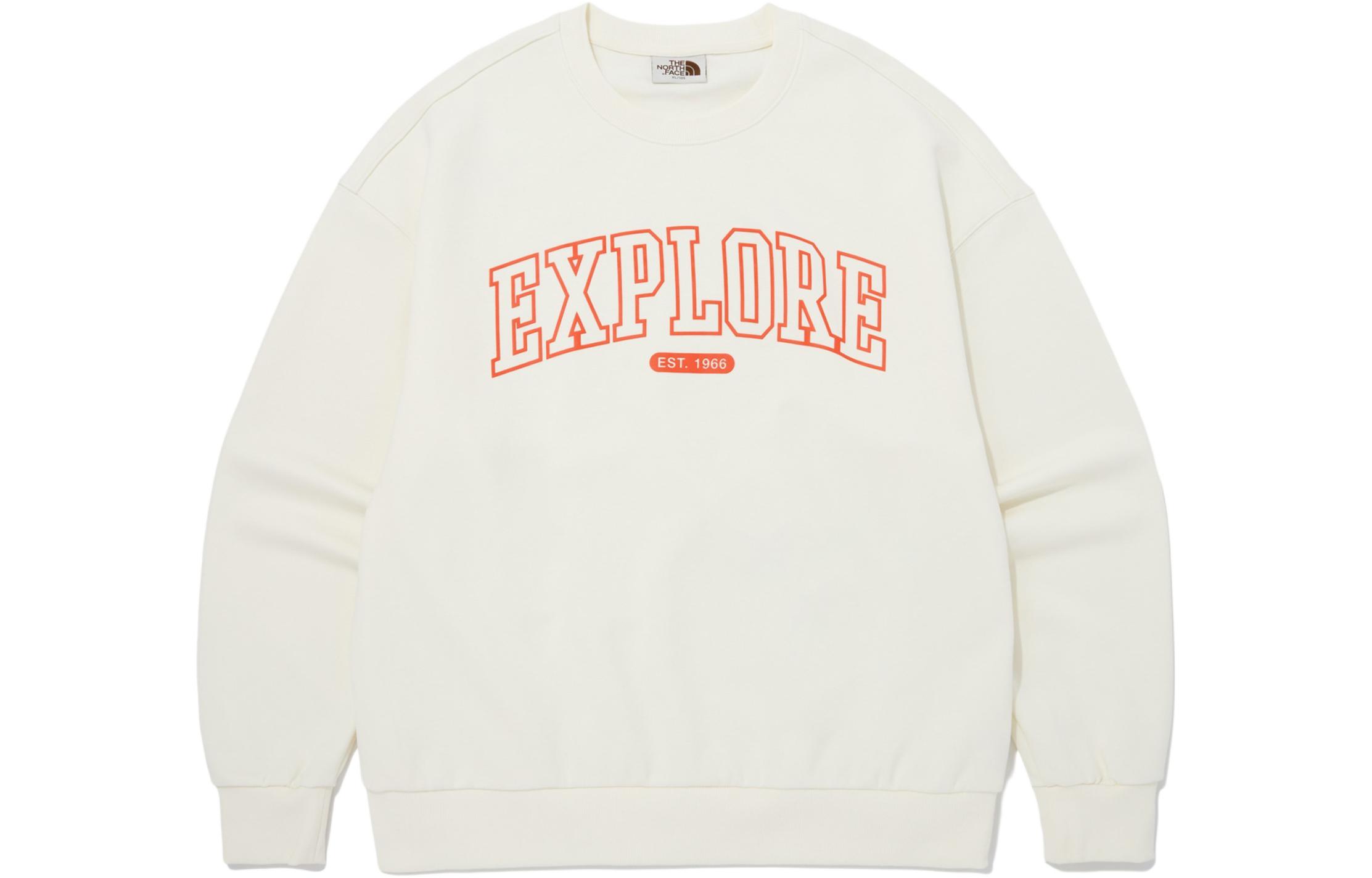 TNF Crewneck Oversized Letter Print Sweatshirt Unisex Off-White NM5MQ02K