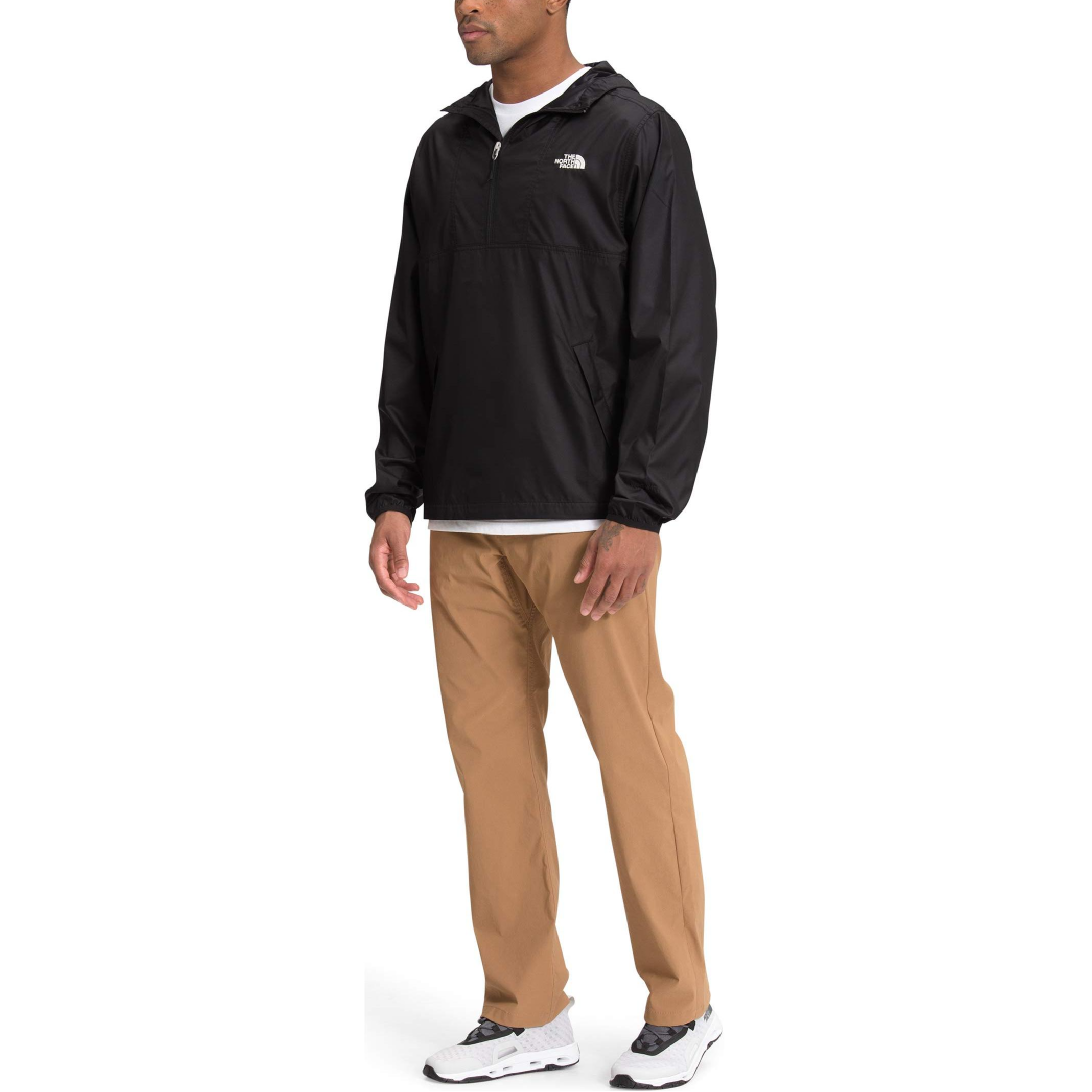 TNF Cyclone Solid Logo Print Casual Jacket Black NF0A55ST-JK3 圖 5