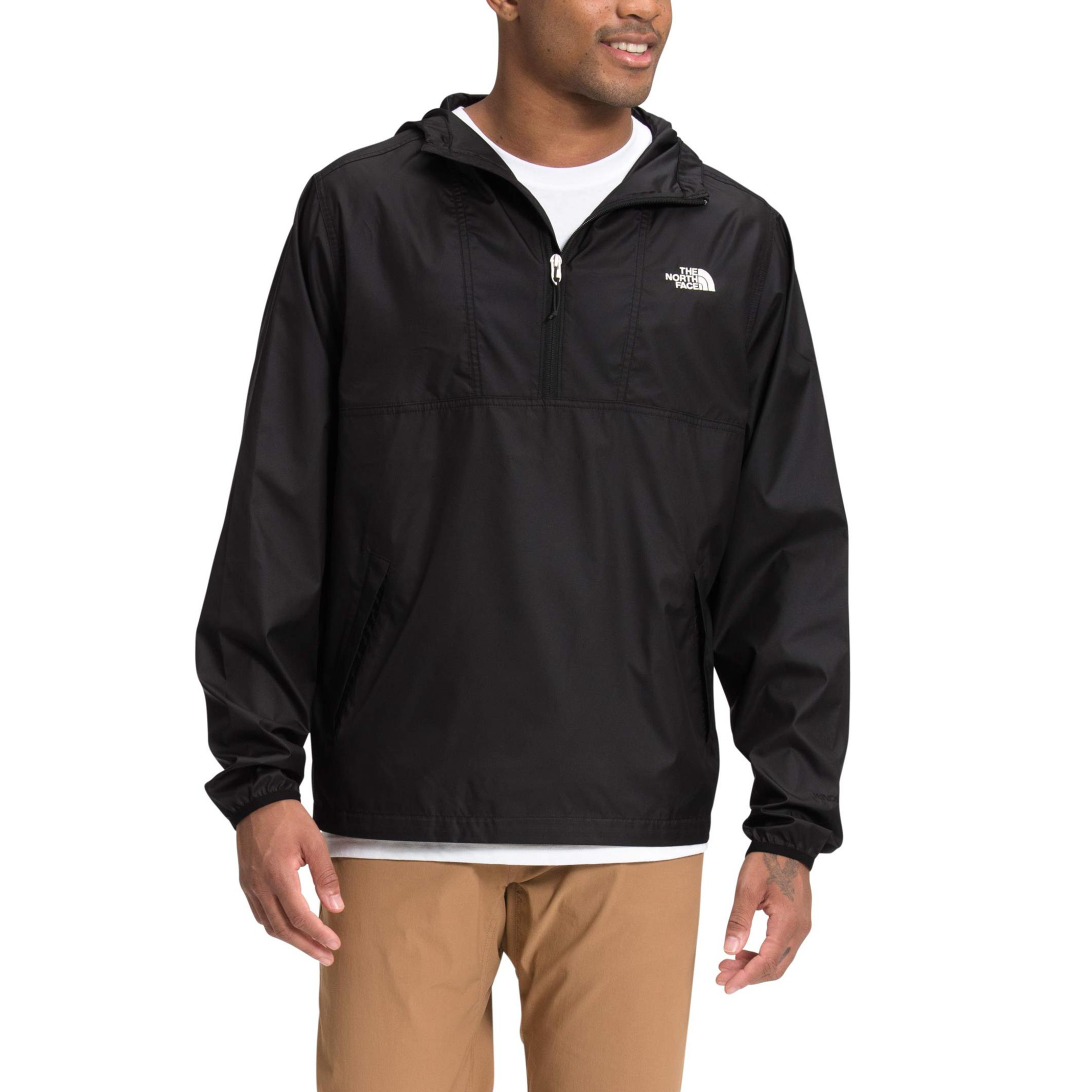 TNF Cyclone Solid Logo Print Casual Jacket Black NF0A55ST-JK3 圖 7