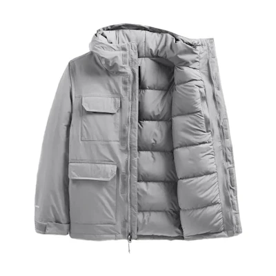 TNF Cypress 550 Fill Power Hooded Down Jacket Grey Mens NF0A5GJX-A91