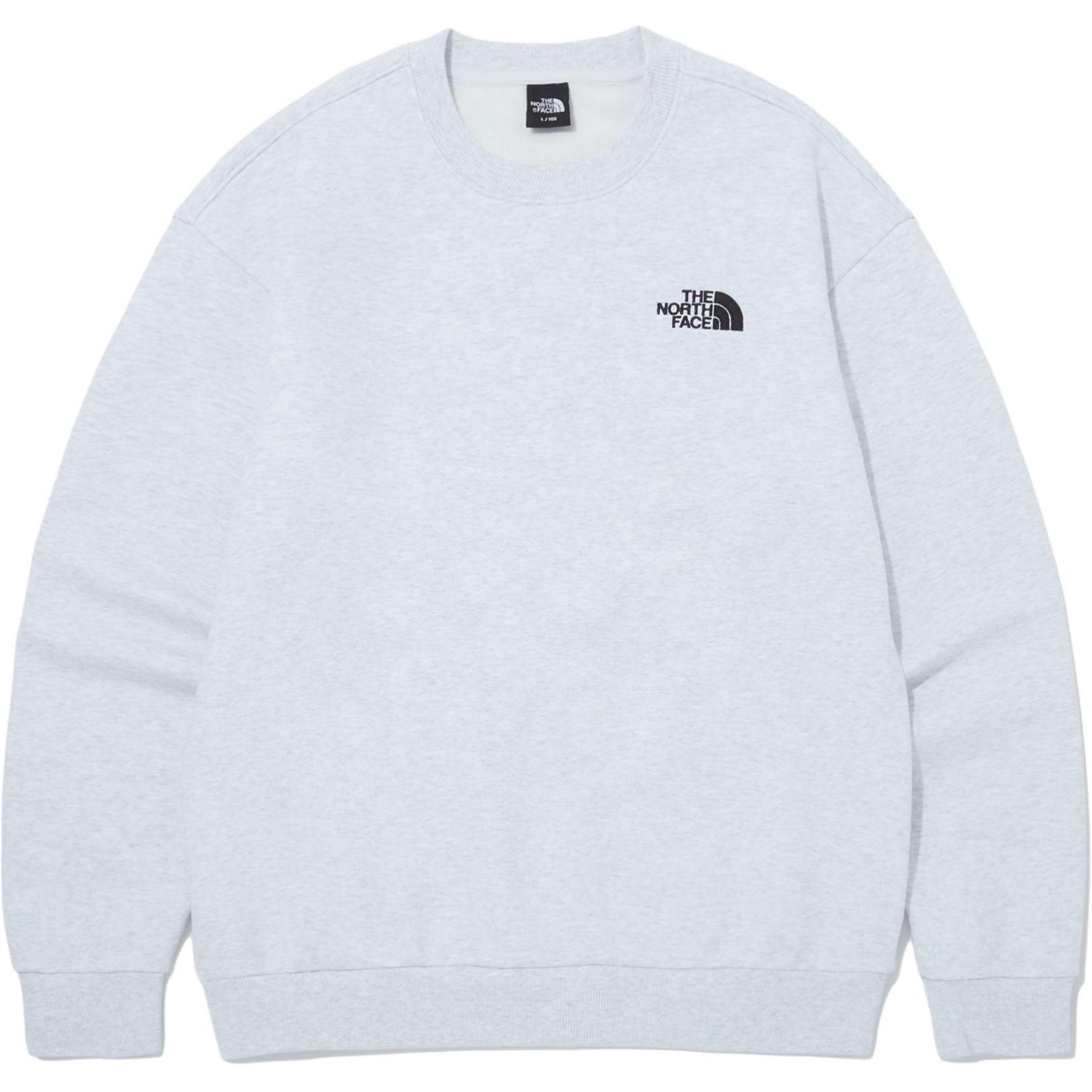 TNF Daily Logo Crewneck Sweatshirt Light Gray NM5MQ05B