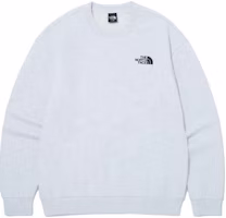 The North Face Daily Logo Crewneck Sweatshirt Light Gray NM5MQ05B The North Face Daily Logo Crewneck Sweatshirt Light Gray NM5MQ05B