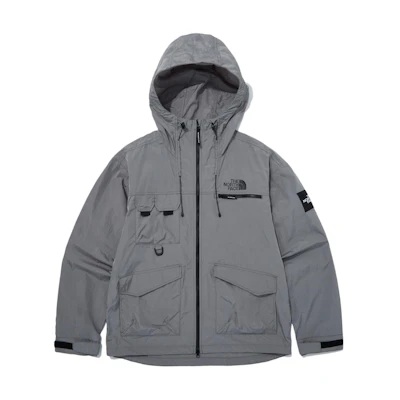 TNF Dark Gray Hooded Zip Outdoor Casual Jacket NJ3LQ03J