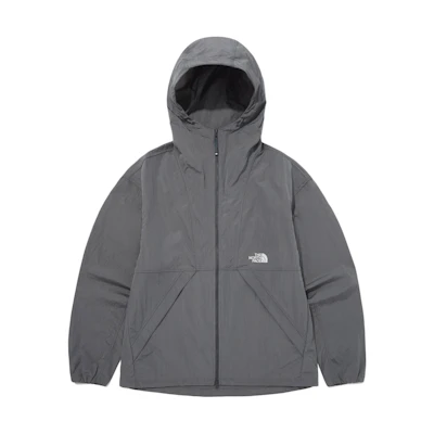 TNF Dark Grey Letter Print Zip Hoodie Jacket NJ3LQ03B