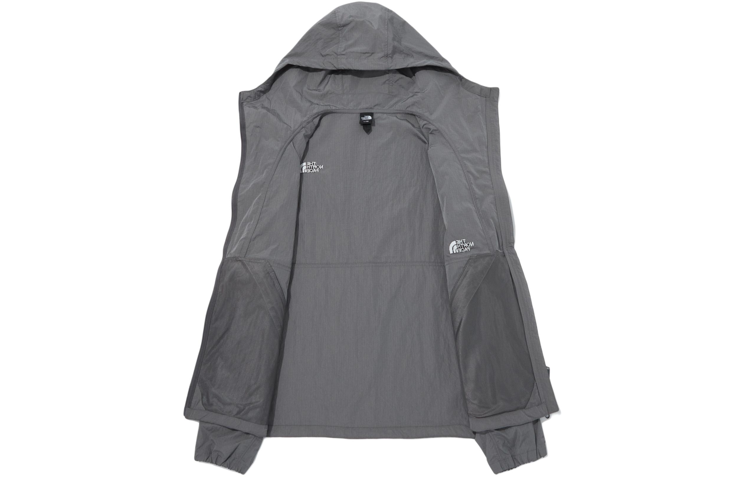 TNF Dark Grey Letter Print Zip Hoodie Jacket NJ3LQ03B 圖 4