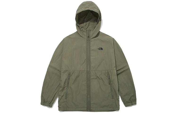 TNF Day Light GD Jacket Green Hoodie with Embroidered Logo NJ3BM01B