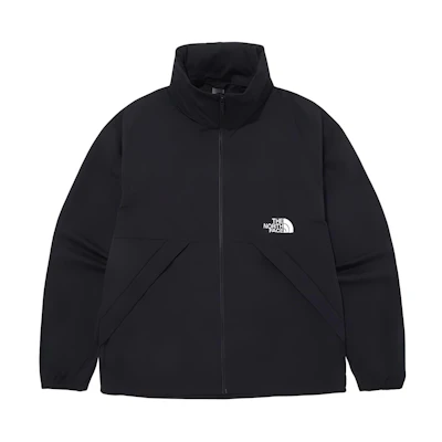 TNF Day Tech Jacket Black Logo Zip-Up Utility Jacket NJ3LQ02A