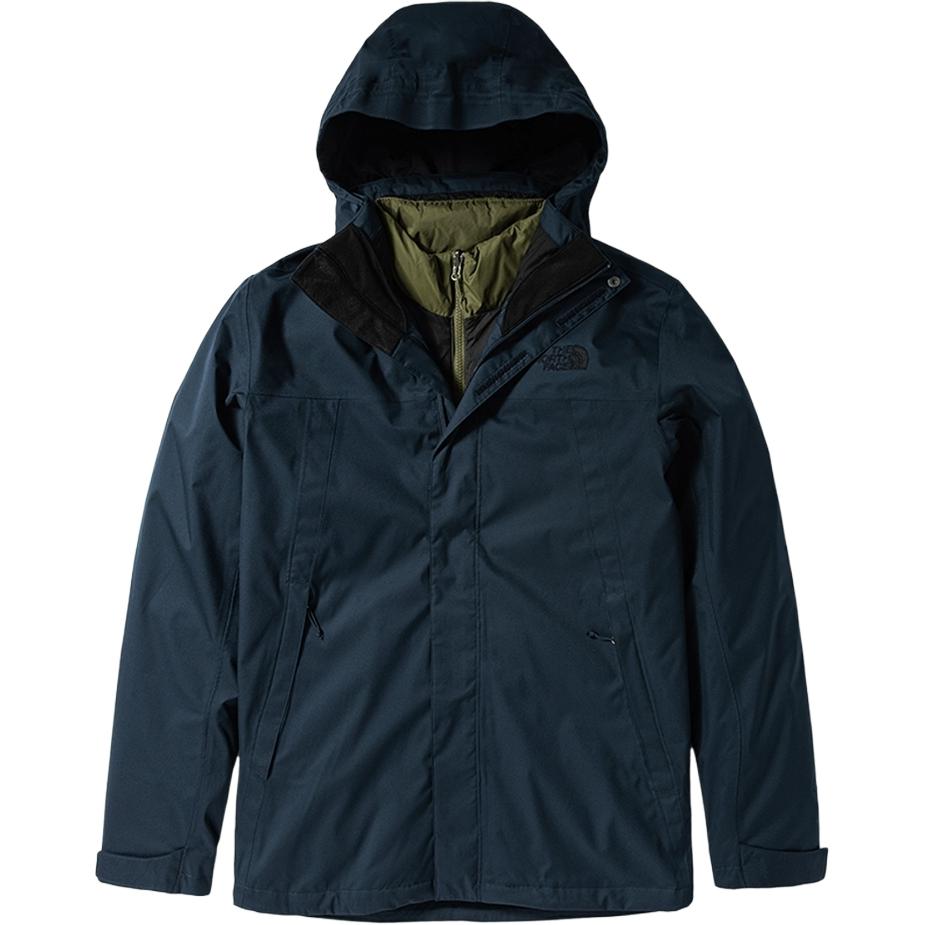 TNF Deep Blue/Green Waterproof Insulated Hiking Jacket NF0A4U7L-XC7