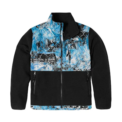 TNF Denali 2 Black Fleece Jacket with Logo and Multi-Pockets NF0A7US8-9C1