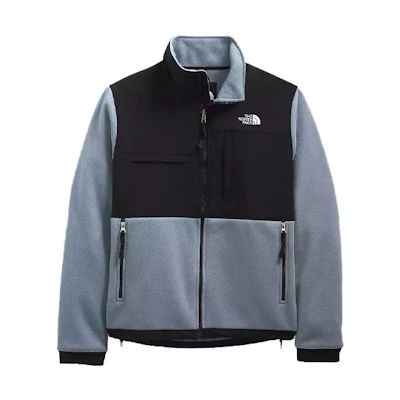 TNF Denali 2 Jacket Blue Fleece Colorblock Winter Coat NF0A4QYH-ZDK