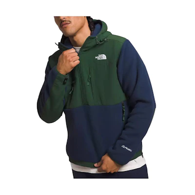 TNF Denali Anorak Logo Hoodie Pullover Navy Blue Sweatshirt NF0A7UR3-OBH