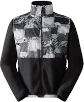 The North Face Denali Black Fleece Jacket Retro Patterned NF0A7UR2-OVT The North Face Denali Black Fleece Jacket Retro Patterned NF0A7UR2-OVT