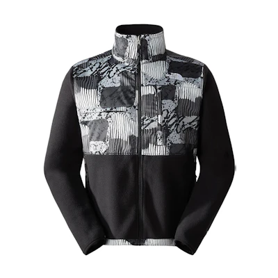 TNF Denali Black Fleece Jacket Retro Patterned NF0A7UR2-OVT