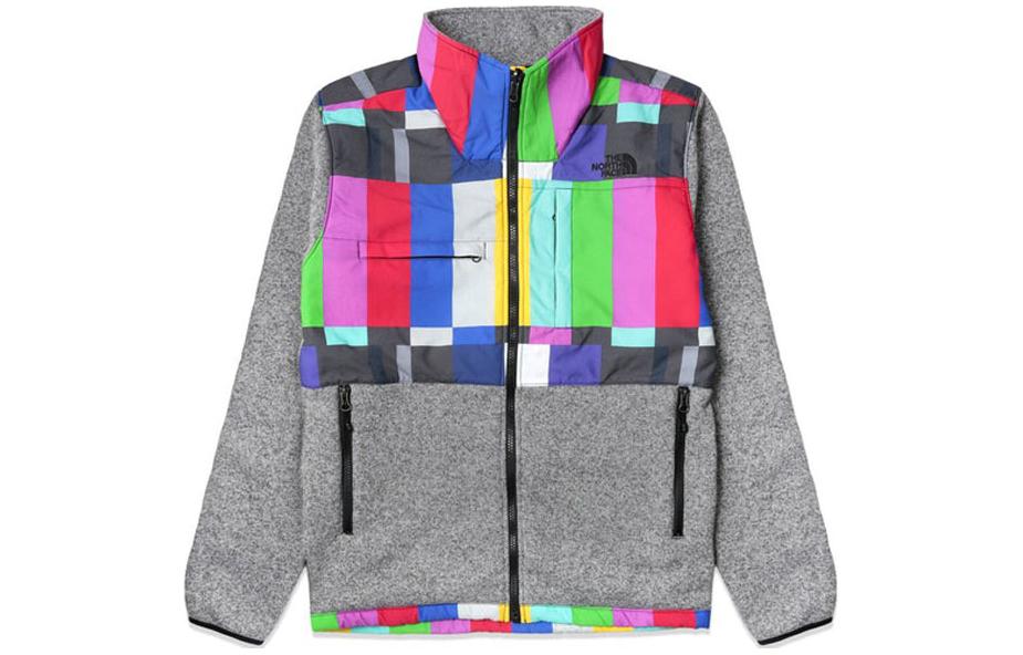 TNF Denali Colorblock Retro Full-Zip Jacket Men’s Letter Print Style NF0A2TC8-ZXB
