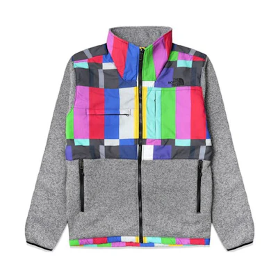 TNF Denali Colorblock Retro Full-Zip Jacket Men’s Letter Print Style NF0A2TC8-ZXB