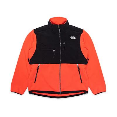 TNF Denali Fleece Logo Jacket Orange Colorblock NF0A3XCD-R15