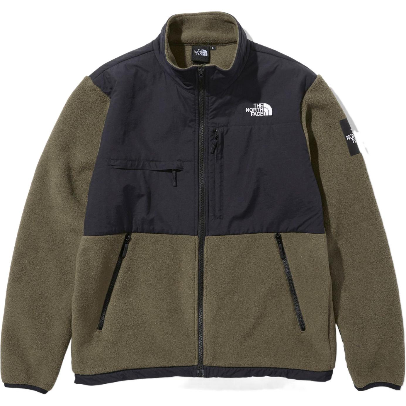 TNF Denali Logo Embroidered Zip Jacket Gray Brown NA72051-NT服装