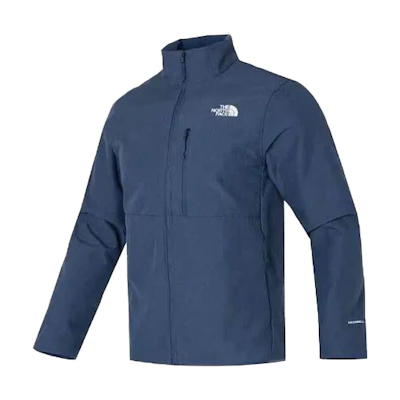 TNF Denali Logo Zipper Stand Collar Jacket Mens - Dark Blue NF0A83TE-HKW