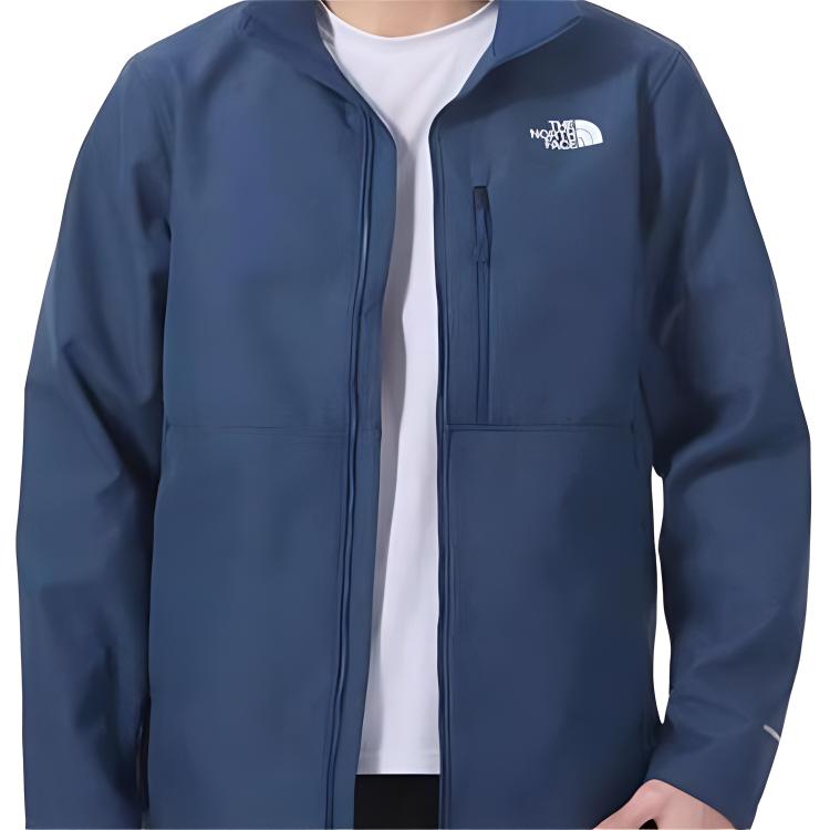 TNF Denali Logo Zipper Stand Collar Jacket Mens - Dark Blue NF0A83TE-HKW 圖 4