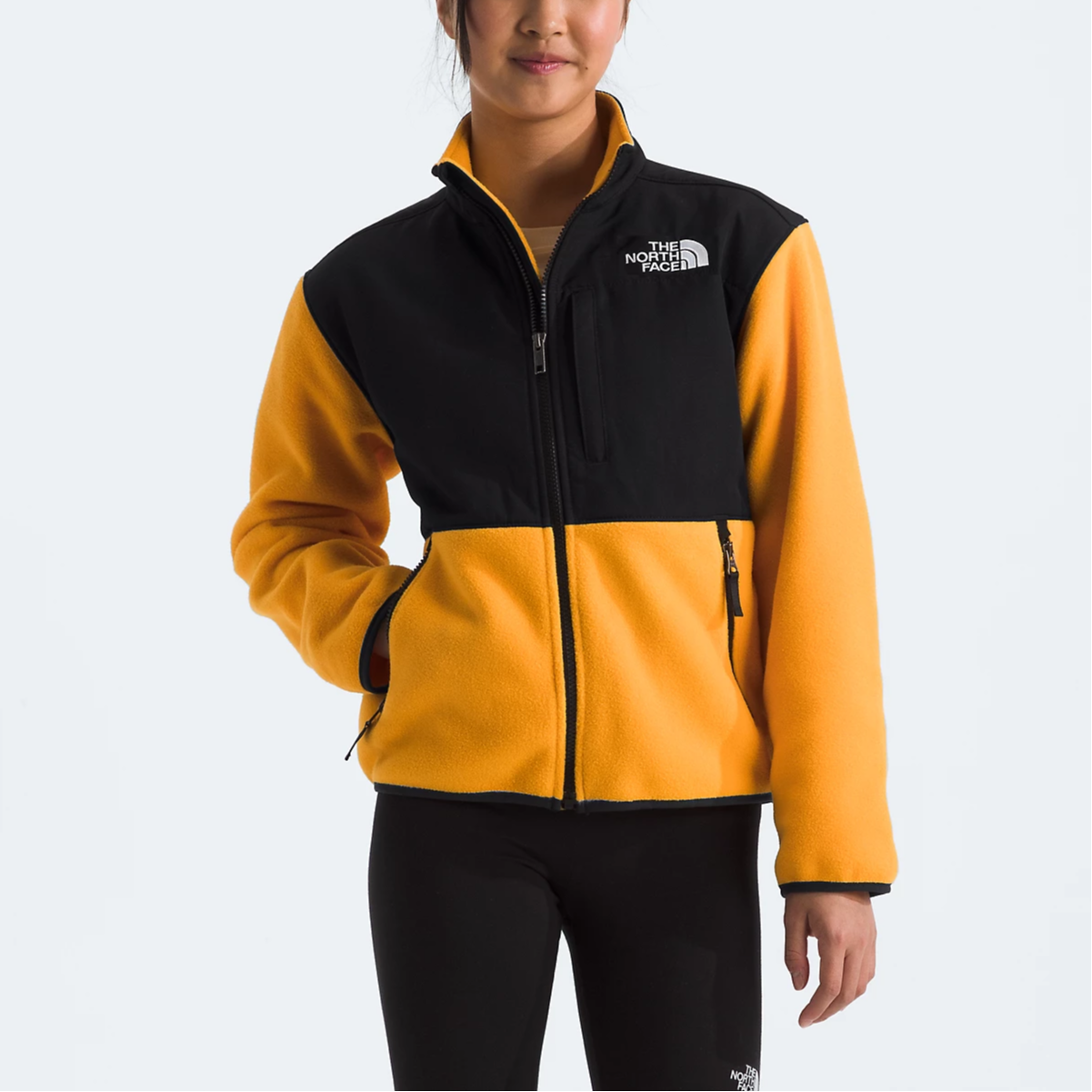 TNF Denali Loose Fit Jacket Gold and Blue Youth NF0A88V2-56P 圖 3