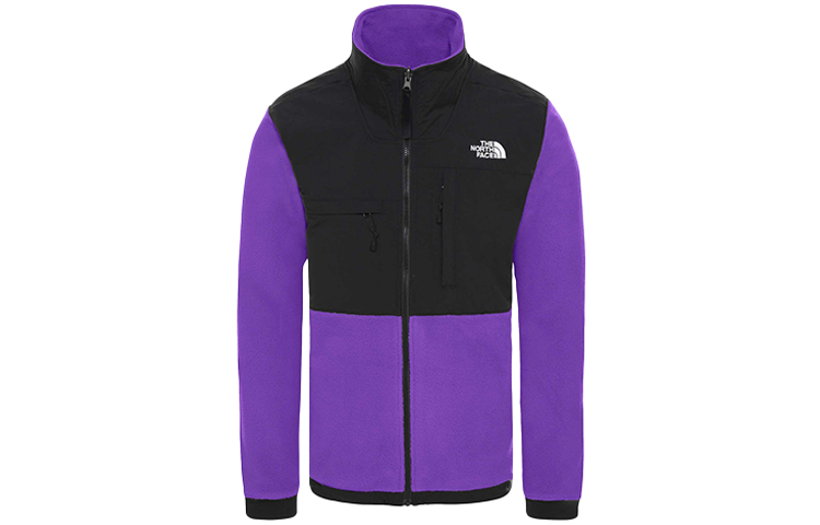 TNF Denali Retro Colorblock Fleece Jacket Purple NF0A3XAU-N5N