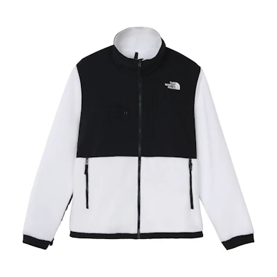 TNF Denali Retro Embroidered Logo Fleece Jacket White Style NF0A3XAU-FN4