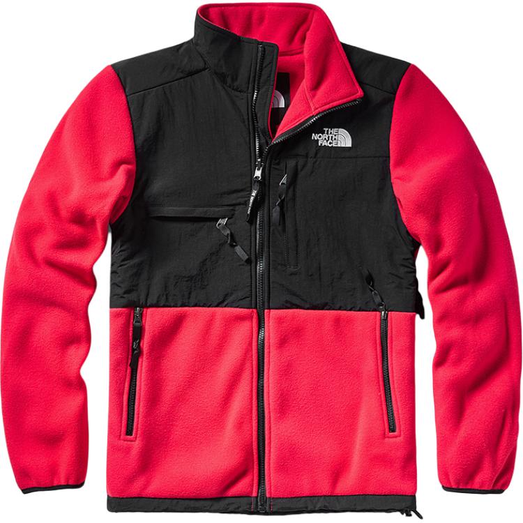 TNF Denali Retro Fleece Jacket Red - Unisex Outdoor Comfort & Warmth NF0A496U-682