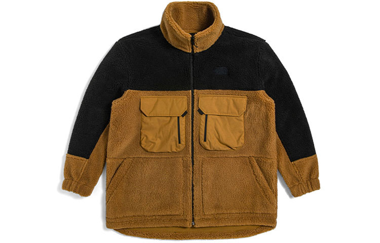 TNF Designer Series Brown Fleece Windproof Multi-Pocket Jacket Unisex NF0A5JUX-173 圖 2