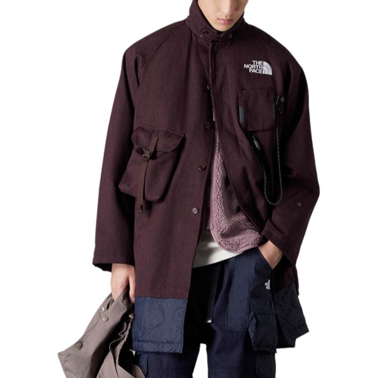 The North Face Detachable Logo Puffer Jacket Brown - NF0A83Q1-I0I