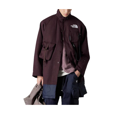 TNF Detachable Logo Puffer Jacket Brown - NF0A83Q1-I0I