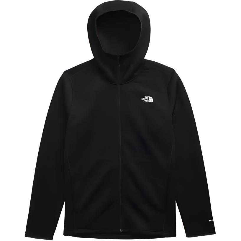 TNF DotKnit Full-Zip Hoodie Black Logo Print Thermal Jacket NF0A89VF-JK3 圖 2