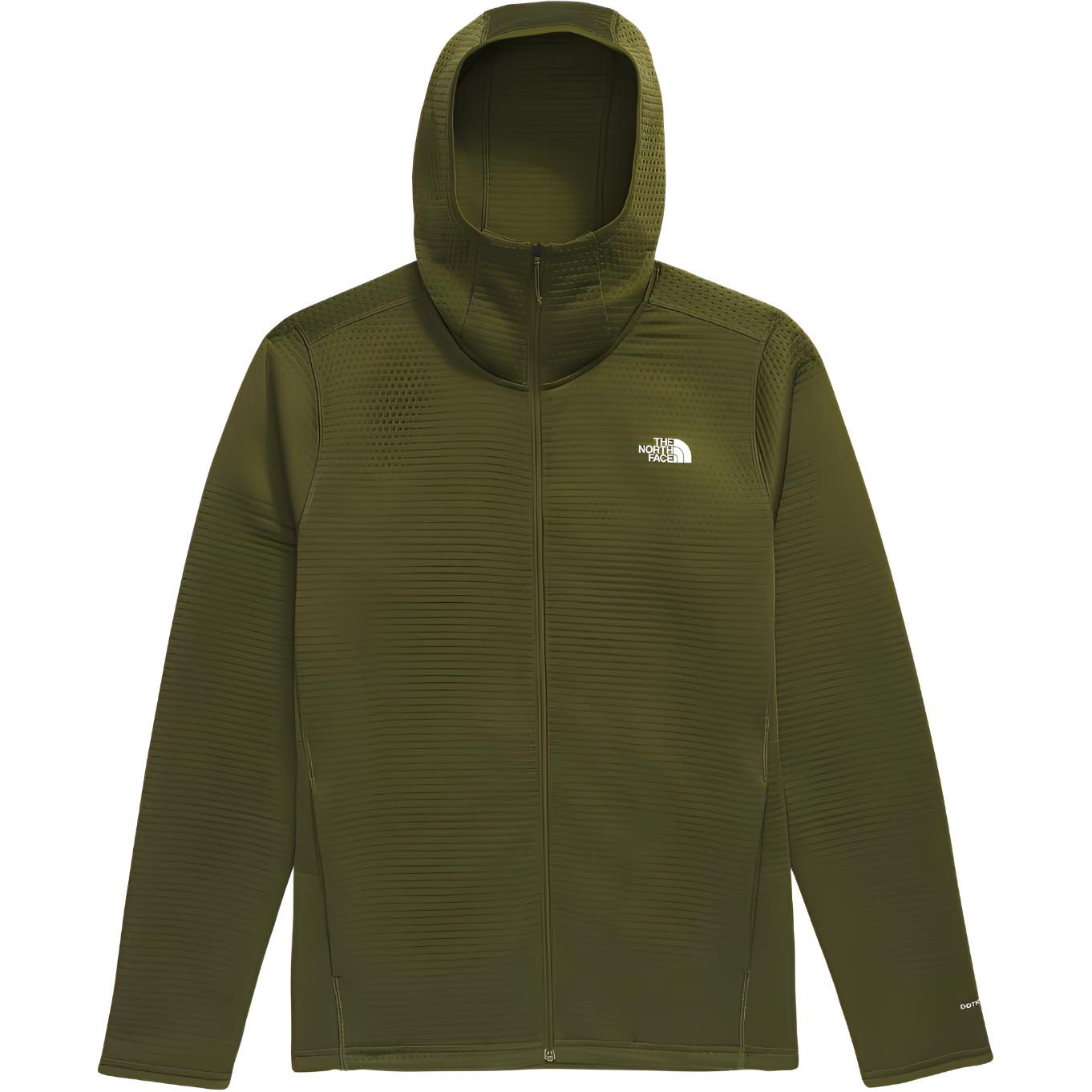 TNF DotKnit Olive Hoodie - Breathable, Warm, Logo Design for Men NF0A89VF-PIB