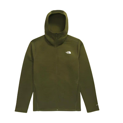 TNF DotKnit Olive Hoodie - Breathable, Warm, Logo Design for Men NF0A89VF-PIB