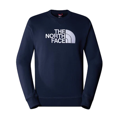 TNF Drew Peak Logo Crewneck Sweatshirt Navy Blue NF0A4SVR-8K2