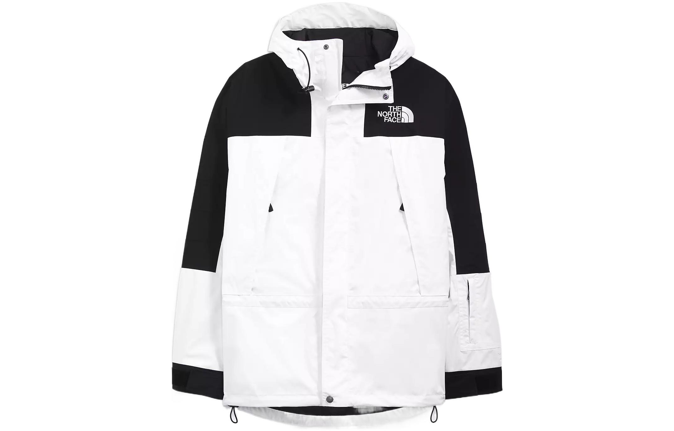 TNF Dryvent Colorblock Logo Hooded Jacket White - Fall Edition NF0A52ZT-FN4