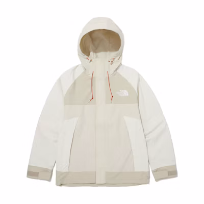 TNF Dryvent Mountain Logo Waterproof Jacket Cream/Beige Unisex NJ2HQ05C