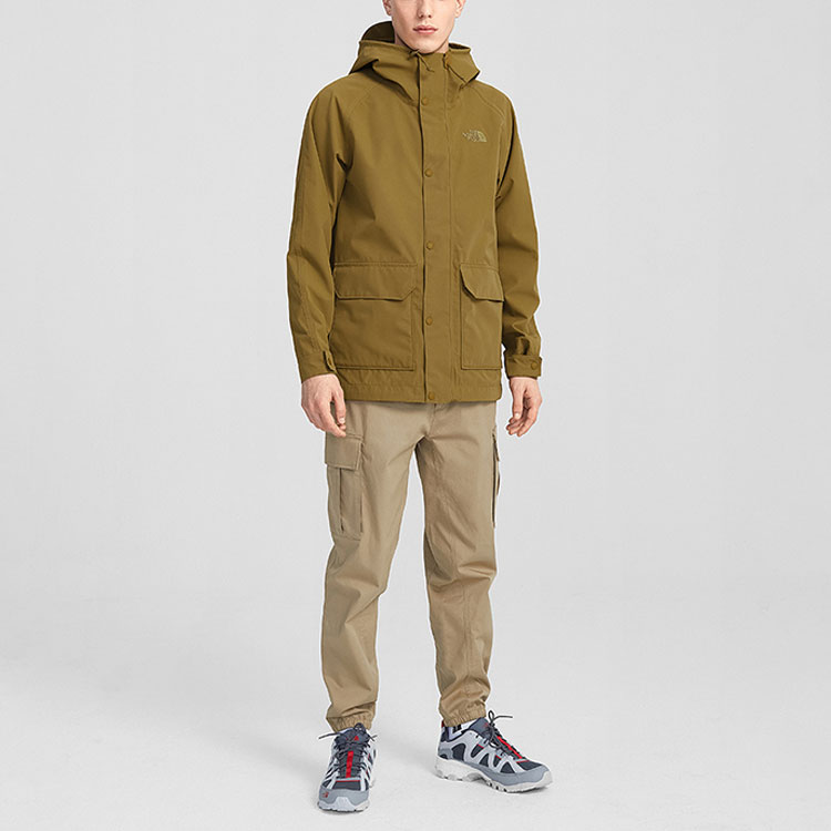 TNF DryVent Waterproof Breathable Hooded Jacket Khaki Outdoor NF0A4U8O-173 圖 5