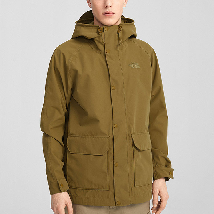 TNF DryVent Waterproof Breathable Hooded Jacket Khaki Outdoor NF0A4U8O-173 圖 6