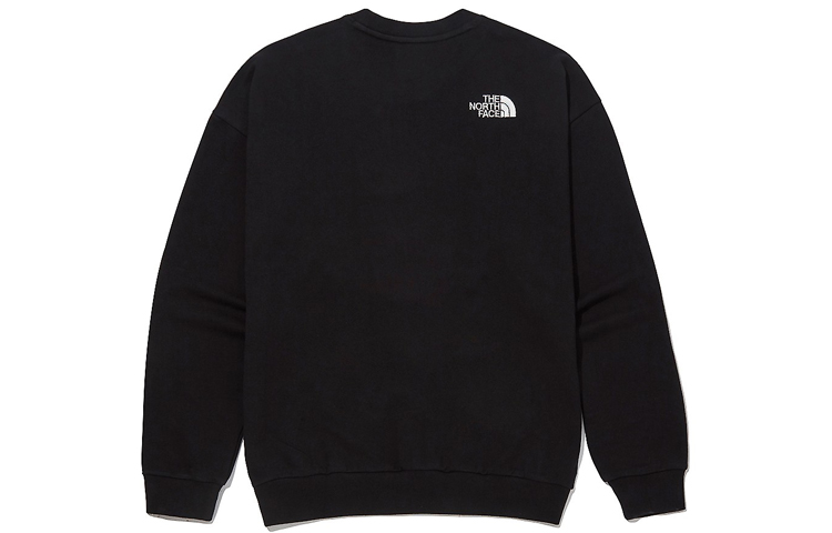 Lookbook The North Face 地球印花圓領運動衫 男女款 黑色 NM5MM01J