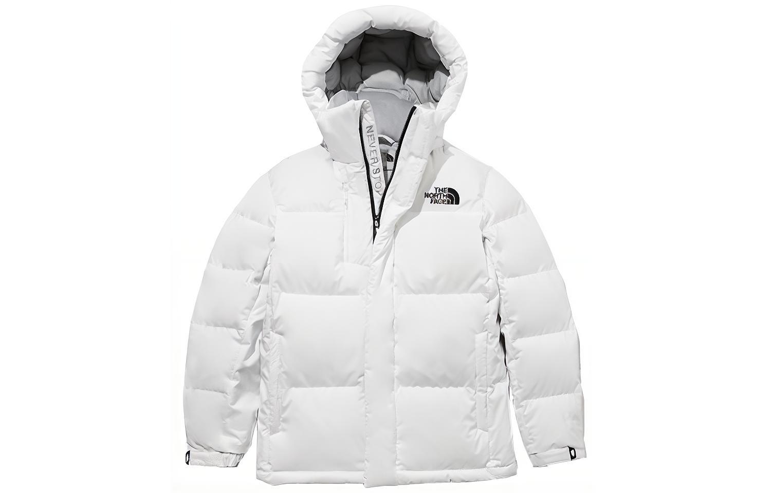 TNF Eco Air White Logo Waterproof Down Jacket Unisex Outdoor Wear NJ1DL70B
