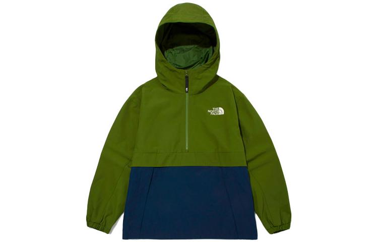 The North Face Eco Bandon Half-Zip Colorblock Logo Jacket Blue/Green NA4HM51J