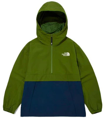 The North Face Eco Bandon 配色半拉鍊標誌外套 藍/綠 NA4HM51J Buy The North Face Eco Bandon 配色半拉鍊標誌外套 藍/綠 NA4HM51J