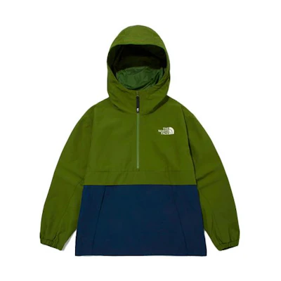 TNF Eco Bandon Half-Zip Colorblock Logo Jacket Blue/Green NA4HM51J